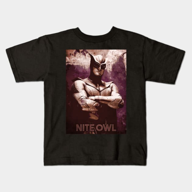 Nite owl Kids T-Shirt by Durro